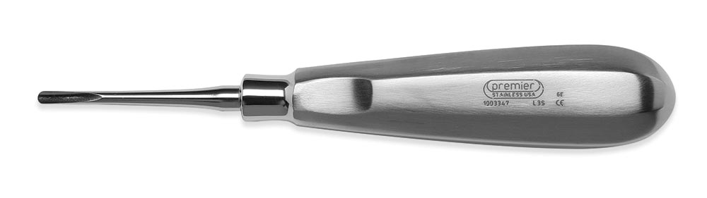Premier Dental 1003347 Luxating #3 Elevator Straight With Large Handle Premier Dental 1003347 Luxating #3 Elevator Straight With Large Handle